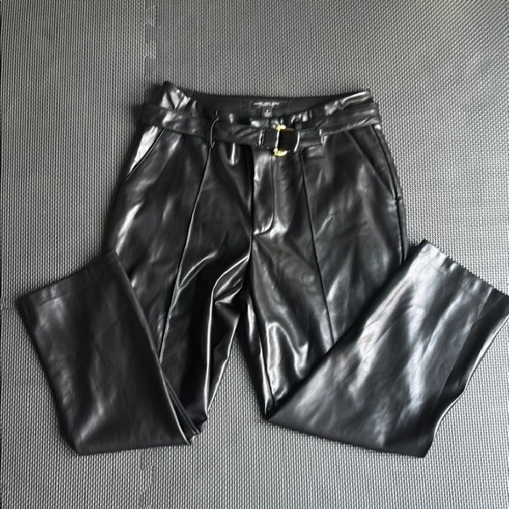 Marc New York Black Leather Pants